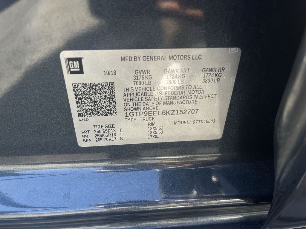 2019 GMC Sierra 1500 AT4