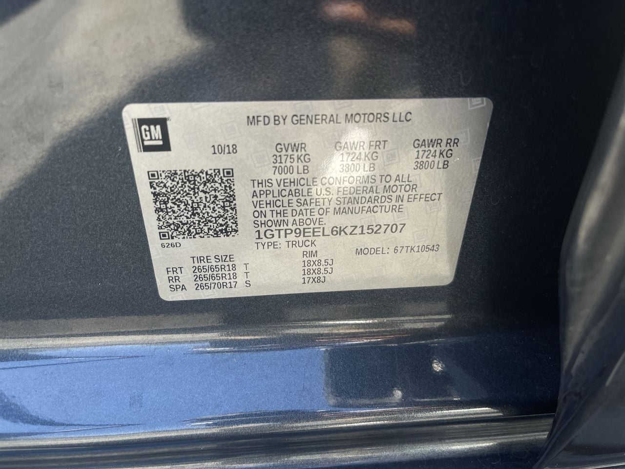 2019 GMC Sierra 1500 AT4