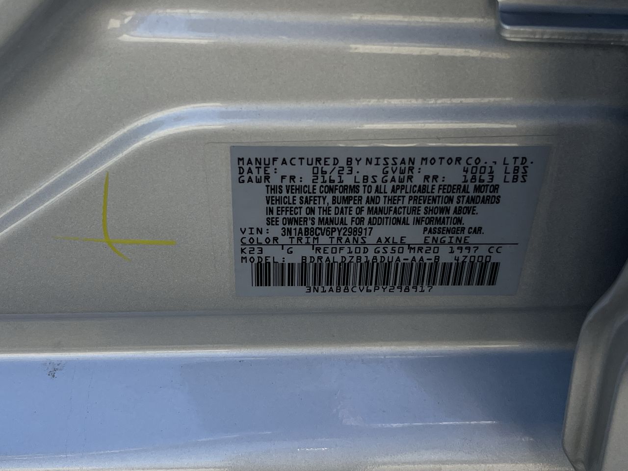 2023 Nissan Sentra SV