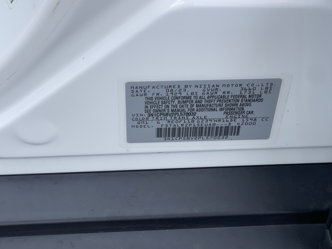 2023 Nissan Kicks S Xtronic CVT