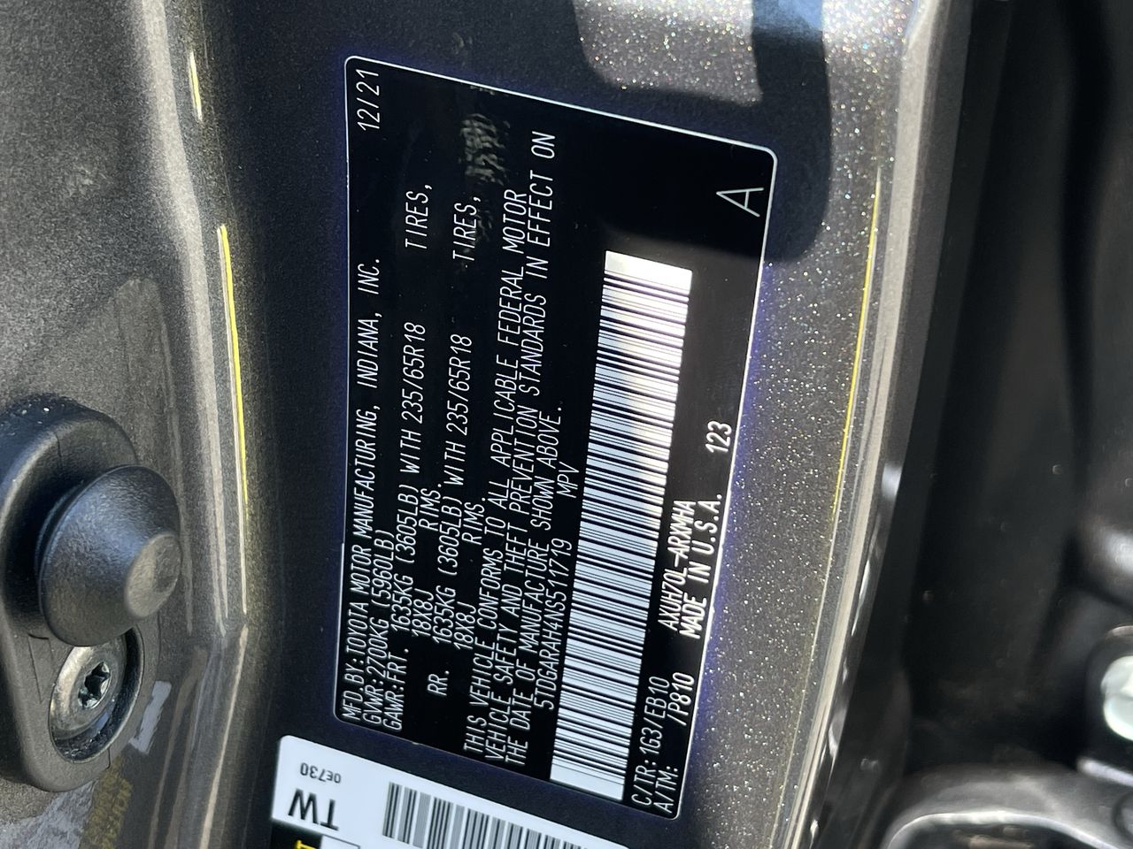 2022 Toyota Highlander Hybrid XLE