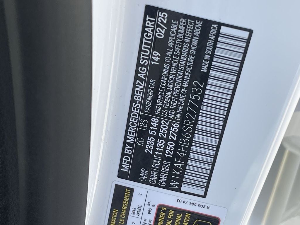 2025 Mercedes-Benz C-Class C 300