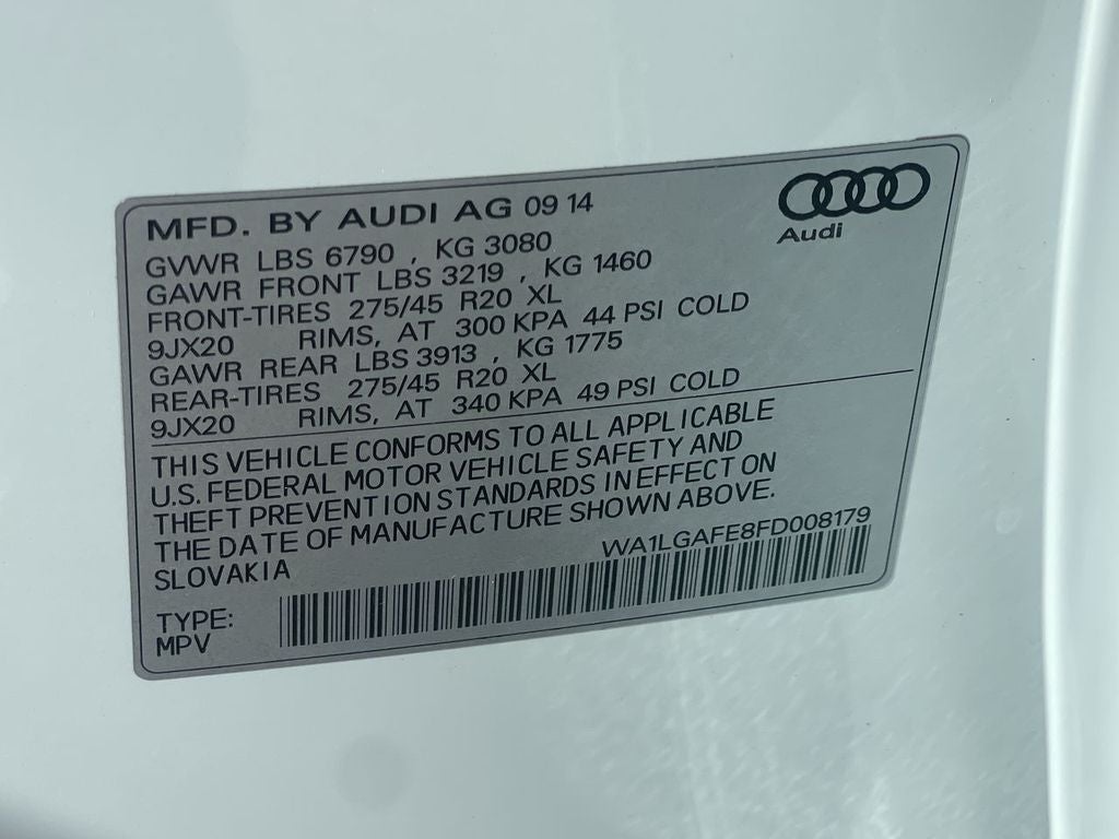 2015 Audi Q7 3.0T Premium Plus