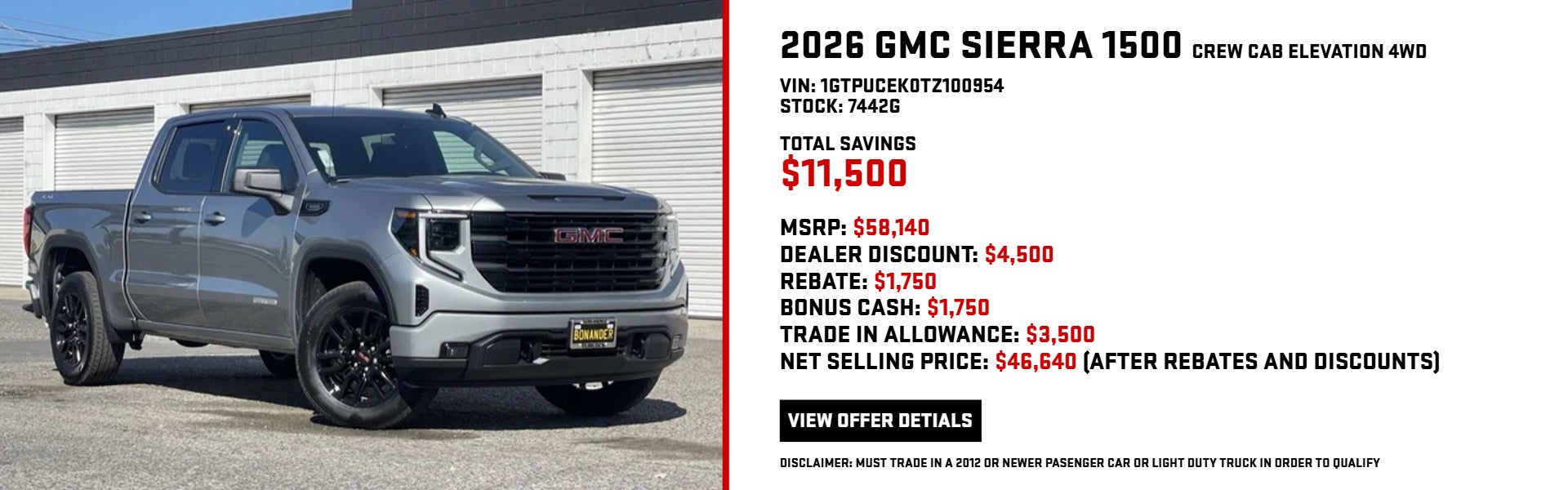 2026 GMC SIERRA 1500