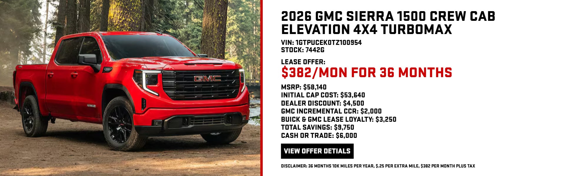 2026 GMC SIERRA 1500 CREW CAB ELEVATION 4X4 TURBOMAX