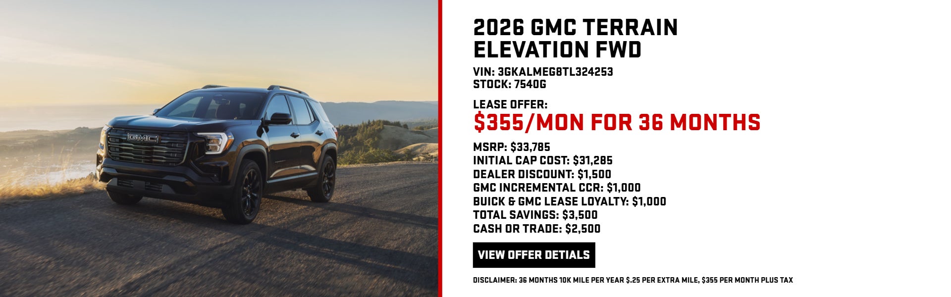 2026 GMC TERRAIN ELEVATION FWD