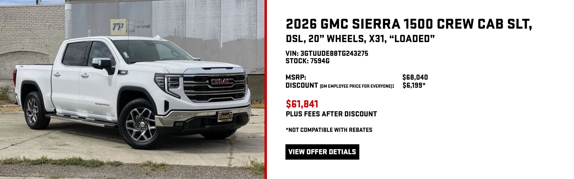2026 GMC SIERRA 1500 CREW CAB