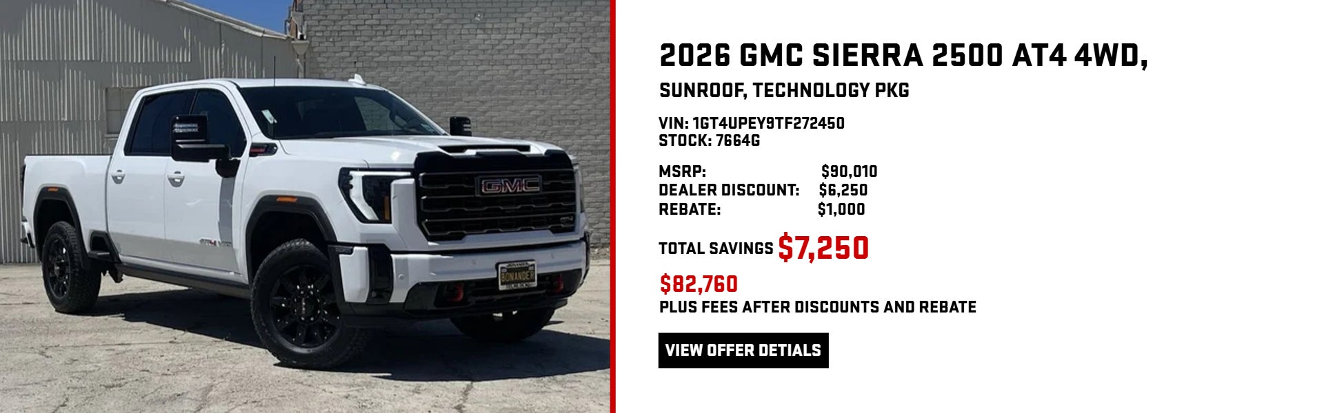 2026 GMC Sierra 2500 AT4