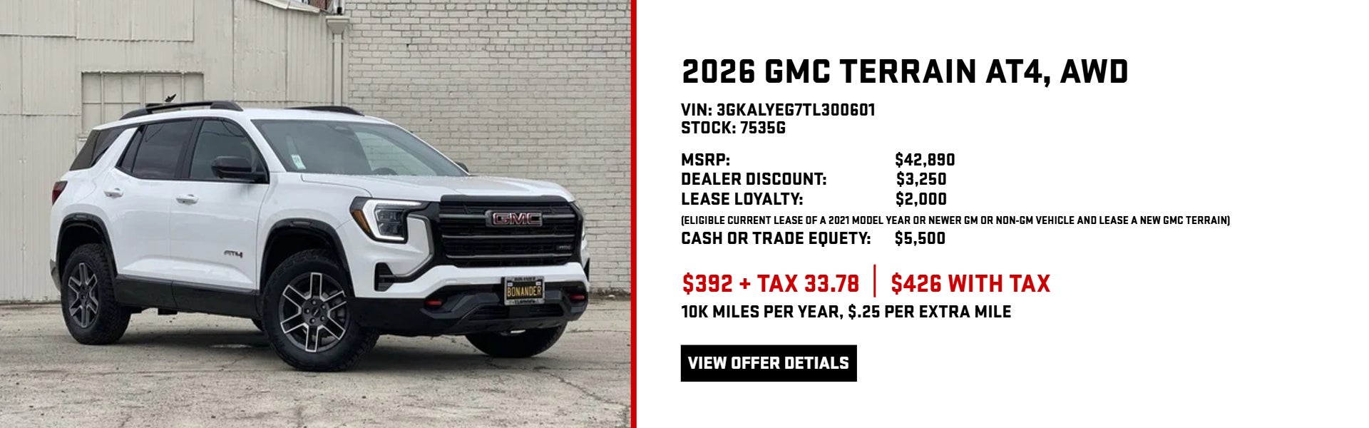 2026 GMC Terrain