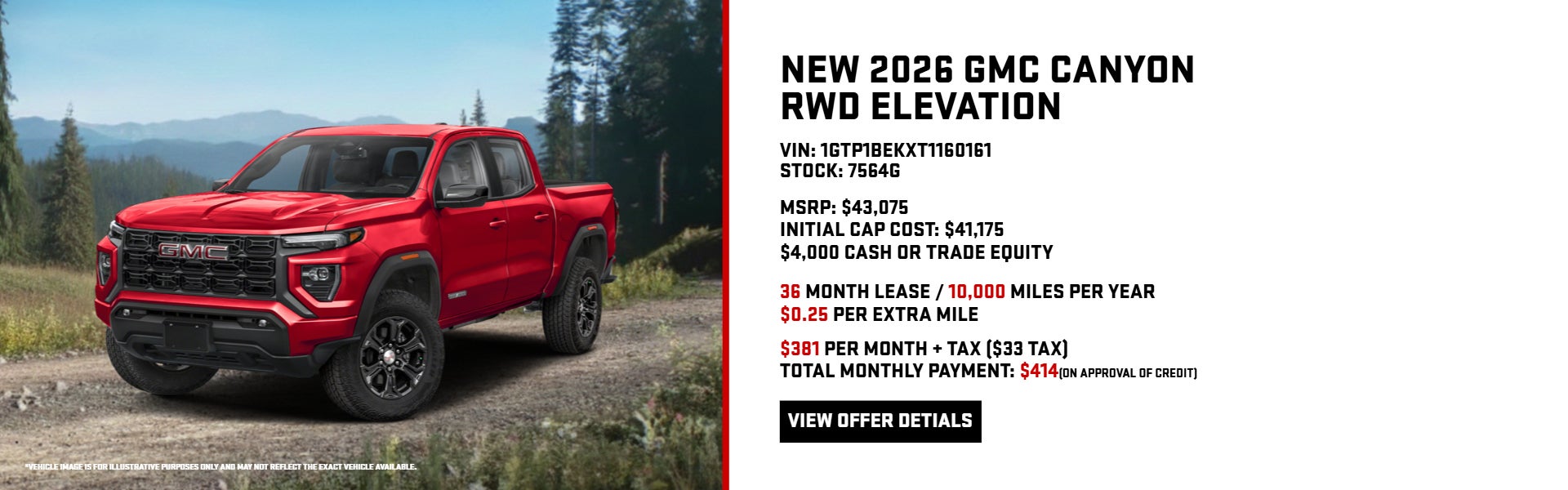 New 2026 GMC Canyon Elevation