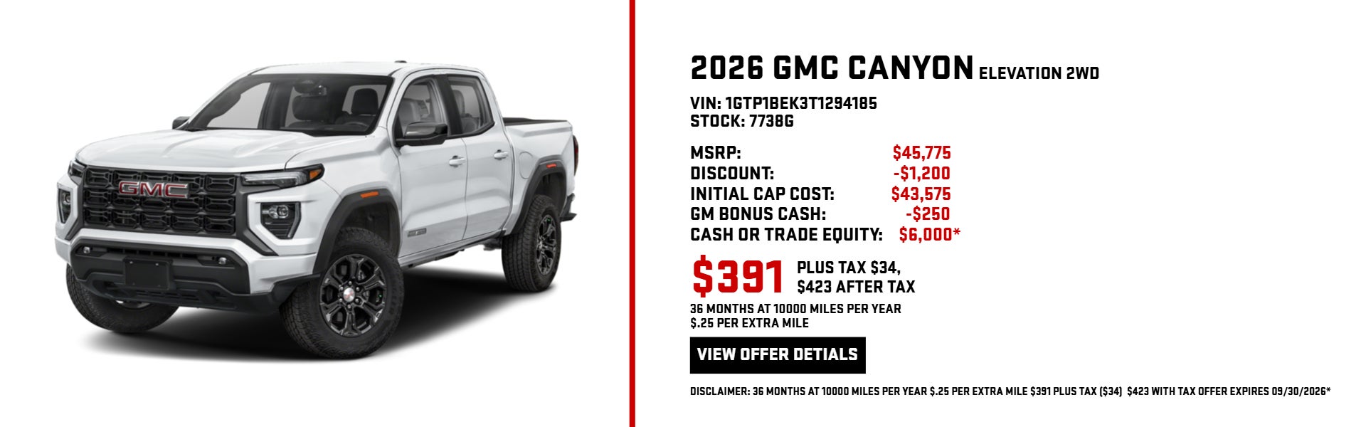 2026 GMC Canyon
